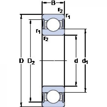 Подшипник W 61817-2RS1 SKF