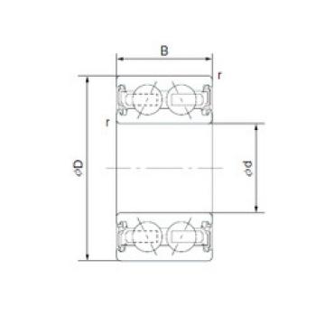 Подшипник 4606-2AC2RS CYSD