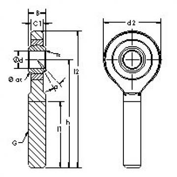 Подшипник SA17ET-2RS AST