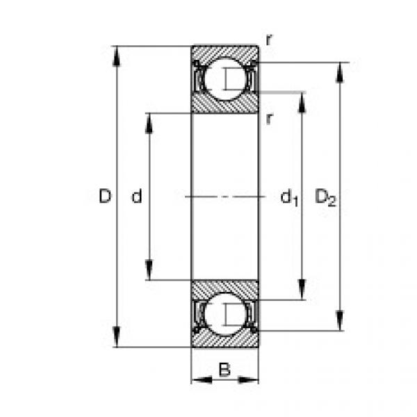 Подшипник 61814-2Z-Y FAG #1 image