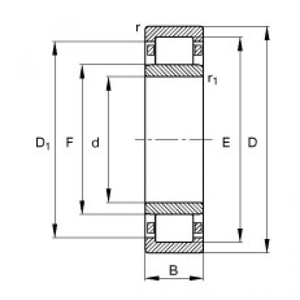 Подшипник NU1096-TB-M1 FAG #1 image