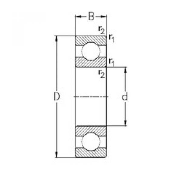 Подшипник 61808 NKE #1 image