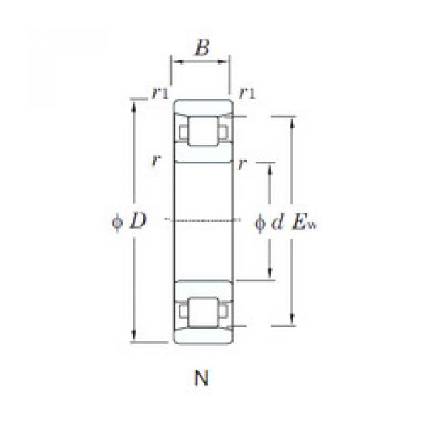 Подшипник N224 KOYO #1 image