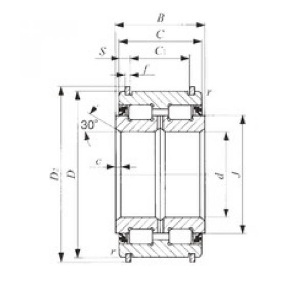 Подшипник NAS 5038UUNR IKO #1 image