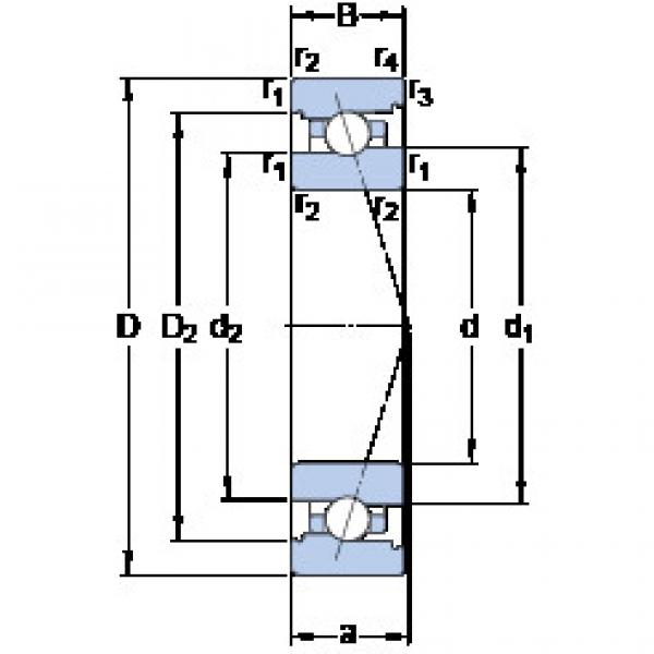 Подшипник 7017 CB/P4A SKF #1 image