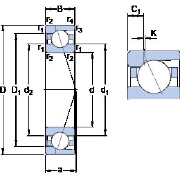 Подшипник 7020 ACD/P4AH1 SKF #1 image